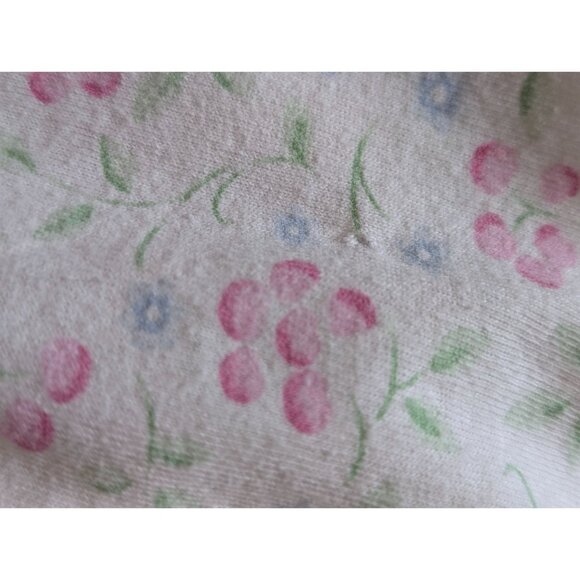 Vintage Floral Short Sleeve Nightgown Fundamentals Size M Pink & Blue Flowers - Picture 6 of 8